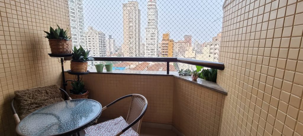 Apartamento para venda possui 137 m² – 3 dormitórios – Gonzaga – Santos – SP