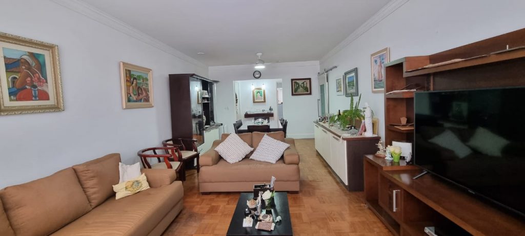 Apartamento à venda – 146 m² – 3 quartos – 2 suítes – coração do Gonzaga – Santos – SP