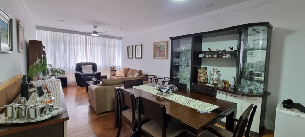 Apartamento à venda – 146 m² – 3 quartos – 2 suítes – coração do Gonzaga – Santos – SP