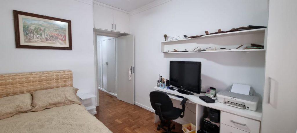 Apartamento à venda – 146 m² – 3 quartos – 2 suítes – coração do Gonzaga – Santos – SP