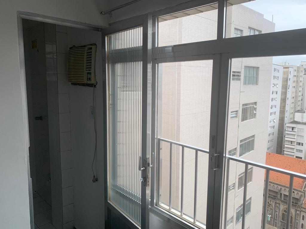 Apartamento de 1 quarto para LOCAÇÃO em frente a praia no Embaré – Santos- SP🌻🌻🌻