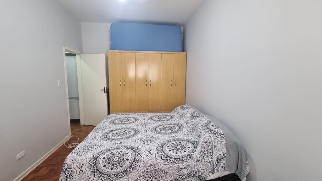 Apartamento de 1 quarto mobiliado para alugar na quadra da Praia em Santos