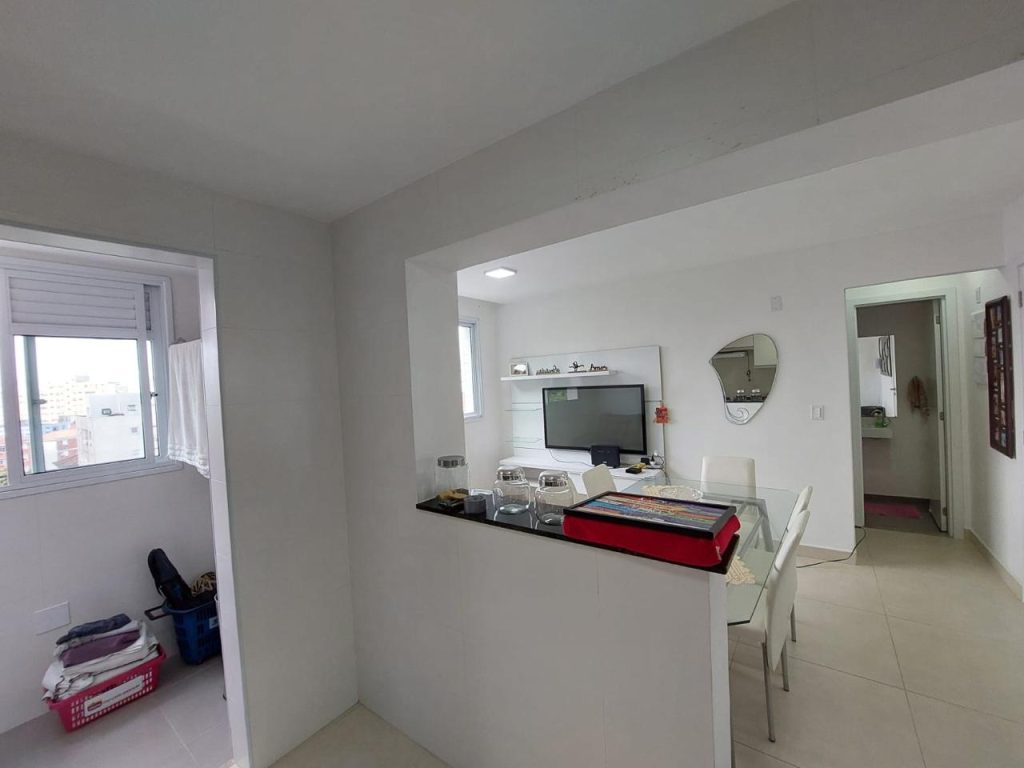 Apartamento de 1 quarto com lazer no Marapé em Santos