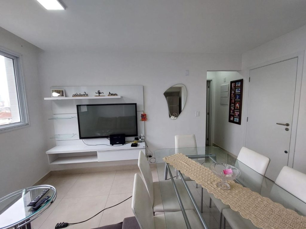 Apartamento de 1 quarto com lazer no Marapé em Santos